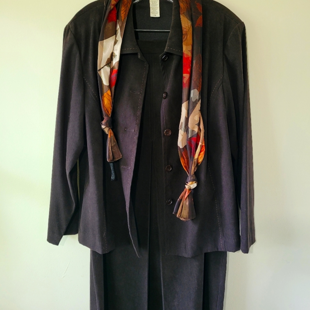 Faux Suede skirt/jacket set